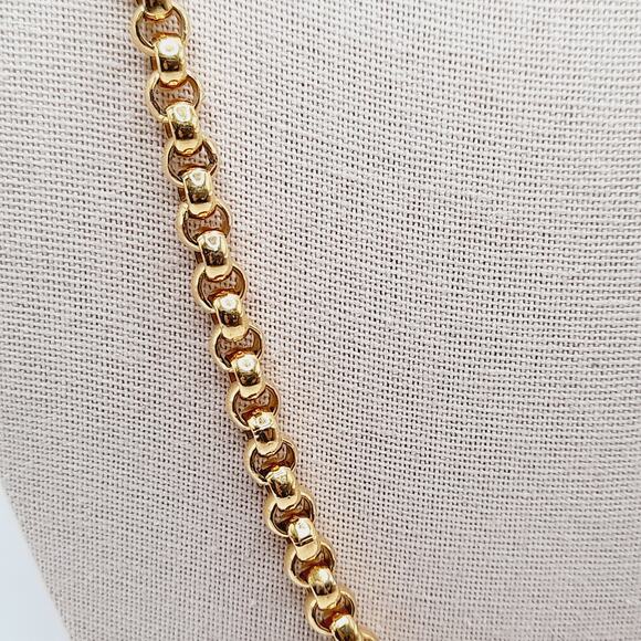 Vintage Monet Gold Plated 24” Link Chain Necklace w/ Lobster Clasp - Picture 3 of 10